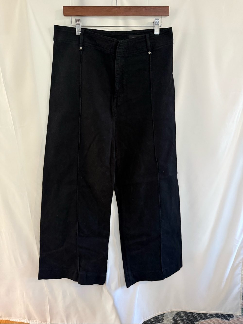 Zara Black Women's Wide Leg Jeans